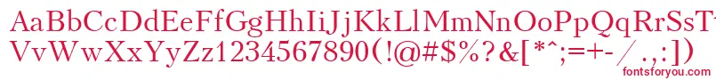 Kudriashov Font – Red Fonts on White Background