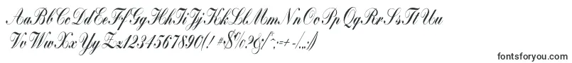 Czcionka Bolina – czcionki kaligraficzne