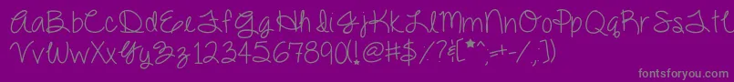 Шрифт Dazzlingdivas – серые шрифты на фиолетовом фоне