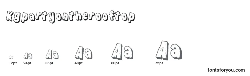 Kgpartyontherooftop Font Sizes
