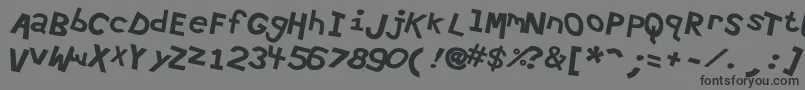Hypewri4 Font – Black Fonts on Gray Background
