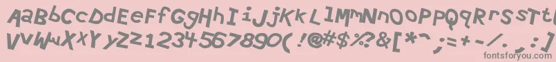 Шрифт Hypewri4 – серые шрифты на розовом фоне