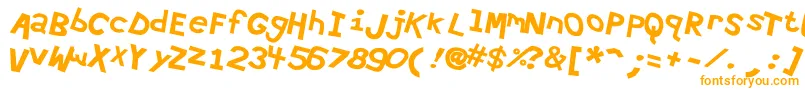 Hypewri4 Font – Orange Fonts on White Background