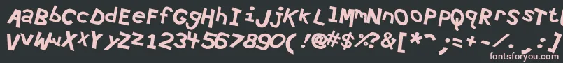 Hypewri4 Font – Pink Fonts on Black Background