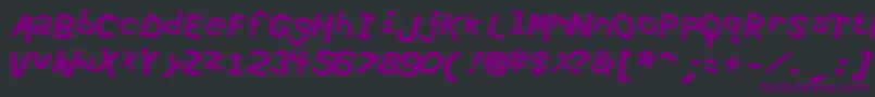 Hypewri4 Font – Purple Fonts on Black Background