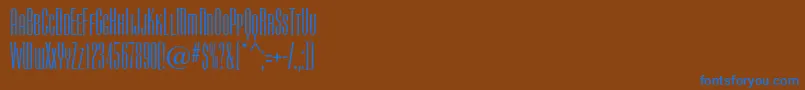 Camertonfc Font – Blue Fonts on Brown Background