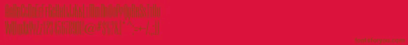 Camertonfc Font – Brown Fonts on Red Background