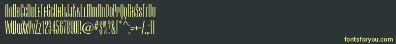 Camertonfc Font – Yellow Fonts on Black Background