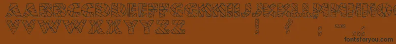 JmhMummy Font – Black Fonts on Brown Background