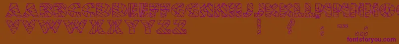 JmhMummy Font – Purple Fonts on Brown Background