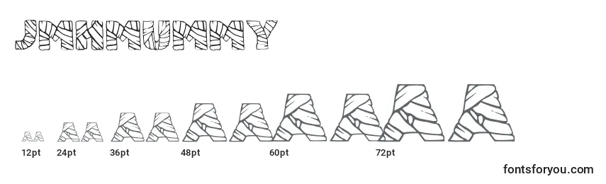 Размеры шрифта JmhMummy