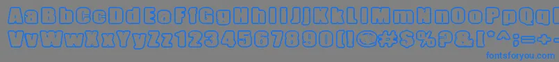 InertiaCreeps Font – Blue Fonts on Gray Background