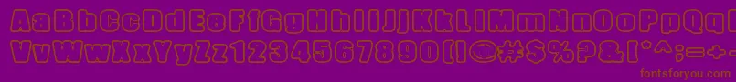 InertiaCreeps Font – Brown Fonts on Purple Background