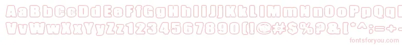 InertiaCreeps Font – Pink Fonts on White Background