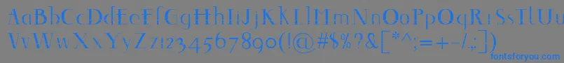 Decomontype Font – Blue Fonts on Gray Background