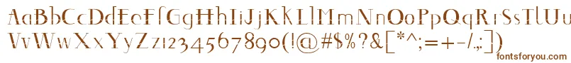 Decomontype Font – Brown Fonts on White Background