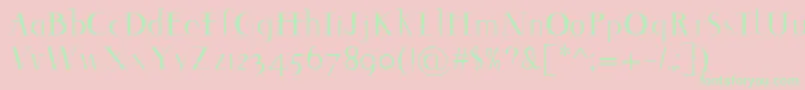 Шрифт Decomontype – зелёные шрифты на розовом фоне