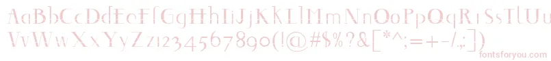 Decomontype Font – Pink Fonts on White Background