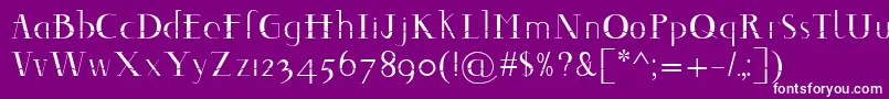 Decomontype Font – White Fonts on Purple Background