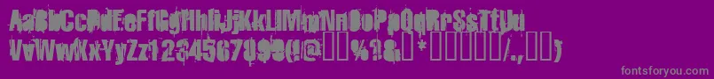 Weitere Informationen zur Strokeyb-Schriftart Strokeyb-Schriftart – Graue Schriften auf violettem Hintergrund