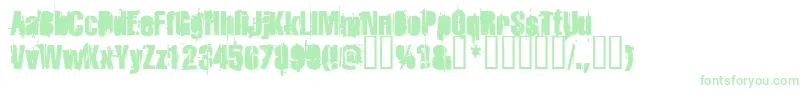 Strokeyb-Schriftart – Grüne Schriften