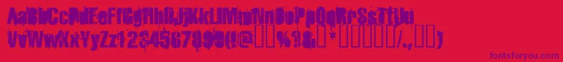fuente Strokeyb – Fuentes Moradas Sobre Fondo Rojo