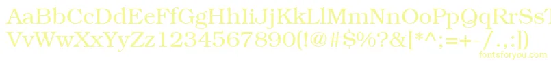 ItcBookmanLtLight-Schriftart – Gelbe Schriften