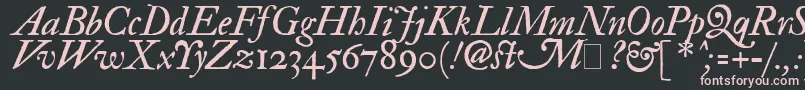 Fedpit2 Font – Pink Fonts on Black Background