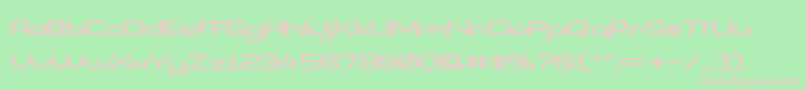 Bnefg98 Font – Pink Fonts on Green Background