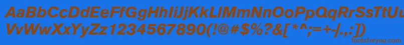 Lisätietoja AnconaBolditalic-fontista AnconaBolditalic-fontti – ruskeat fontit sinisellä taustalla