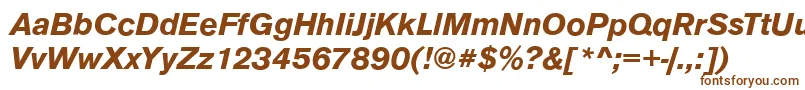 Шрифт AnconaBolditalic – коричневые шрифты на белом фоне