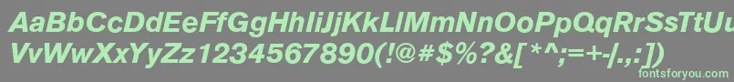 fuente AnconaBolditalic – Fuentes Verdes Sobre Fondo Gris