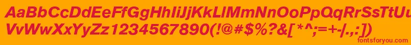 fuente AnconaBolditalic – Fuentes Rojas Sobre Fondo Naranja
