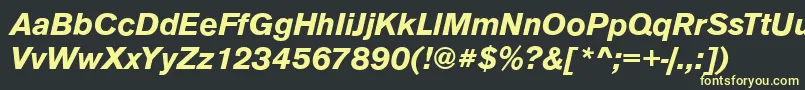 Шрифт AnconaBolditalic – жёлтые шрифты на чёрном фоне