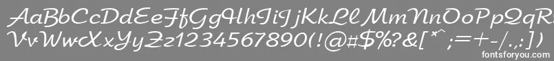 UkArbat Font – White Fonts on Gray Background