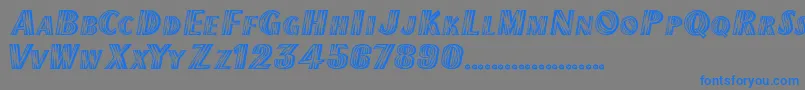 ChilipepperExtrabold Font – Blue Fonts on Gray Background