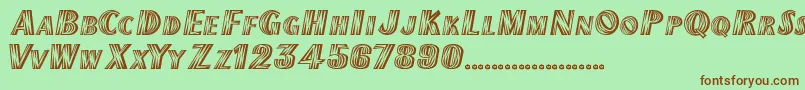 ChilipepperExtrabold Font – Brown Fonts on Green Background