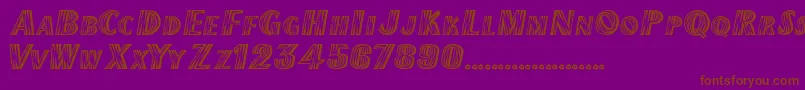ChilipepperExtrabold Font – Brown Fonts on Purple Background