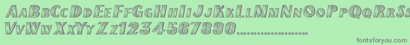 ChilipepperExtrabold Font – Gray Fonts on Green Background