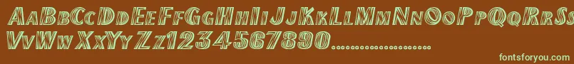 ChilipepperExtrabold Font – Green Fonts on Brown Background