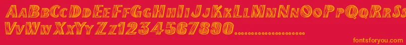 ChilipepperExtrabold Font – Orange Fonts on Red Background