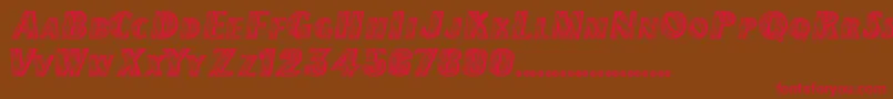 ChilipepperExtrabold Font – Red Fonts on Brown Background