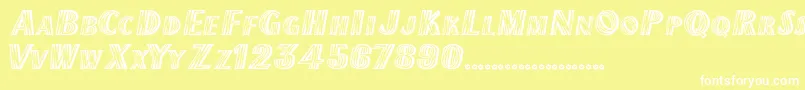 ChilipepperExtrabold Font – White Fonts on Yellow Background