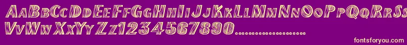 ChilipepperExtrabold Font – Yellow Fonts on Purple Background
