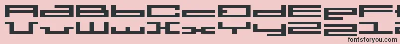 BmPressA7 Font – Black Fonts on Pink Background