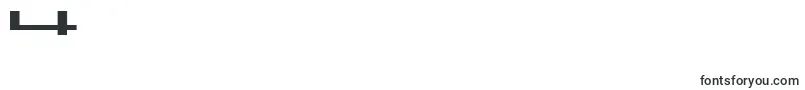 BmPressA7-Schriftart – Schriften für die Ziffer 4