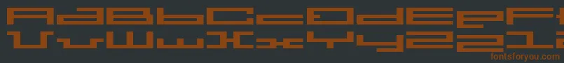 BmPressA7-fontti – ruskeat fontit mustalla taustalla