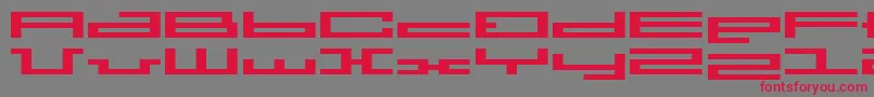 BmPressA7 Font – Red Fonts on Gray Background