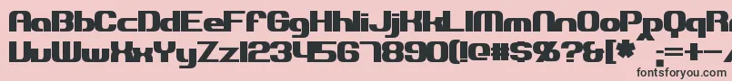 ExplorienBold Font – Black Fonts on Pink Background
