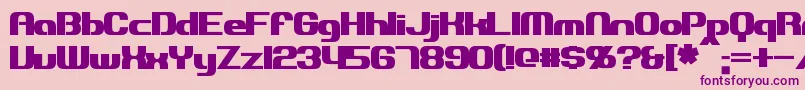 Подробнее о шрифте ExplorienBold Шрифт ExplorienBold – фиолетовые шрифты на розовом фоне